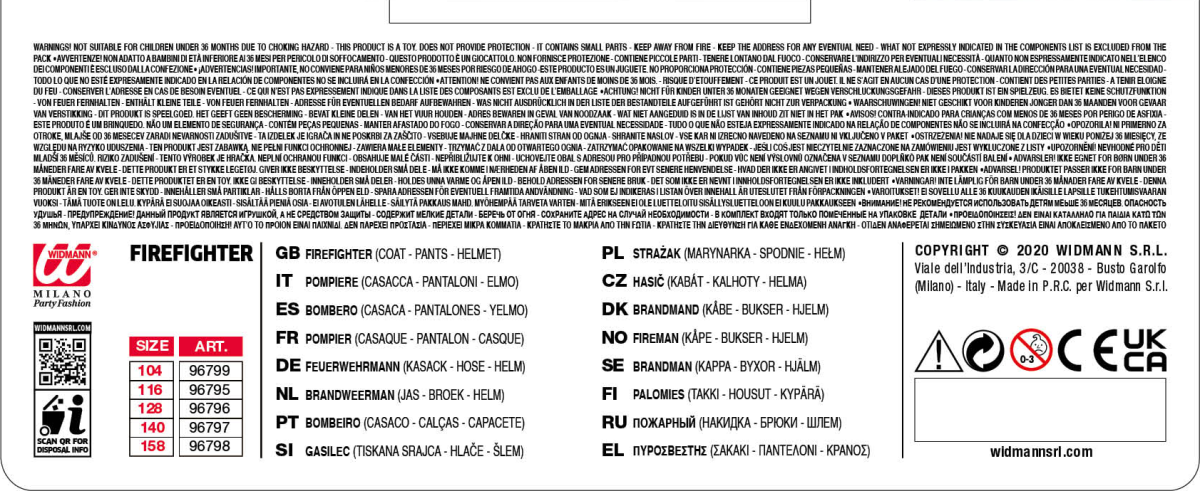 Costume da Pompiere bambino - immagine 4