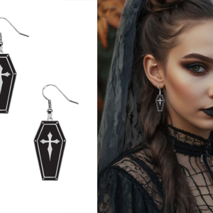 Orecchini halloween, feretro