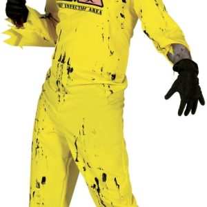 Vestito da radioattivo nucleare