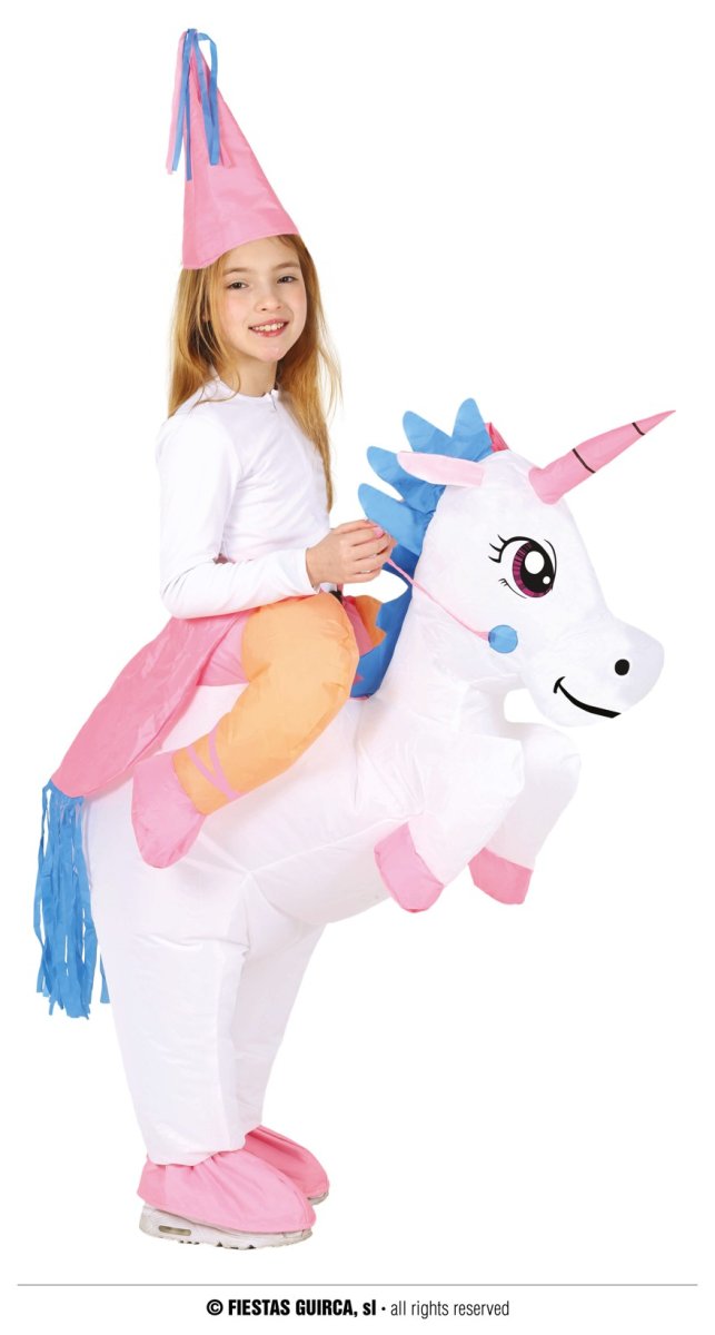 Vestito da unicorno gonfiabile
