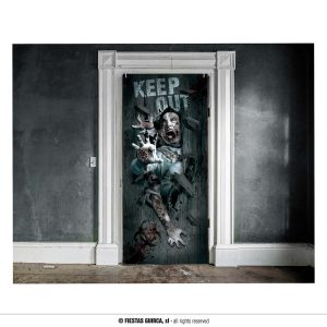 Decorazione della porta dell’orrore zombie
