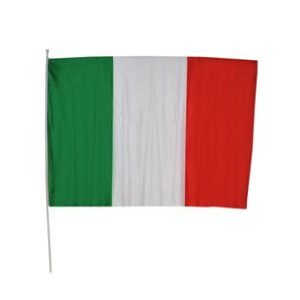 Bandiera Italia su stick 30x45cm