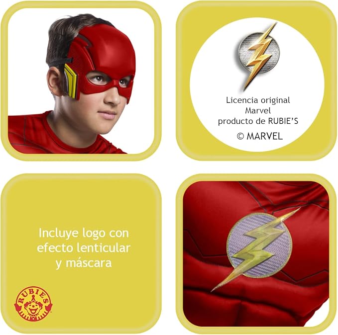 Costume da Flash black line deluxe - immagine 4