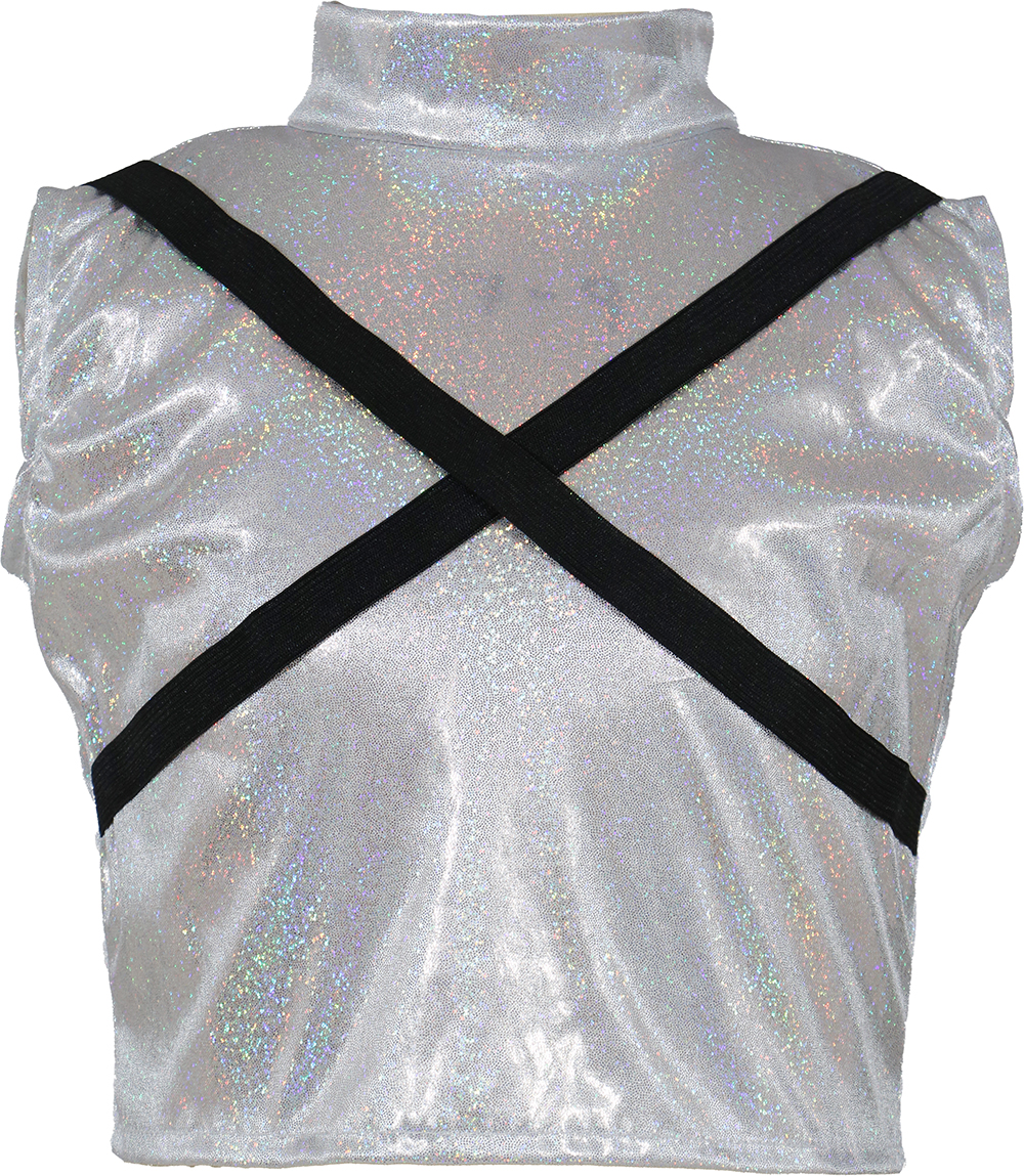 Costume da Popstar Leader Argentata - immagine 5