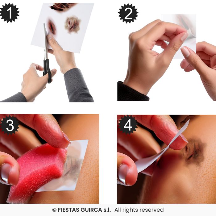 Tatuaggi viso abrasioni - immagine 3