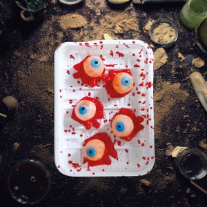 Vassoio Decorativo con occhi 18×13 cm