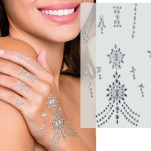 Gioielli Adesivi per Mani Brillanti