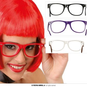 Occhiale anni 70 colorato senza lenti