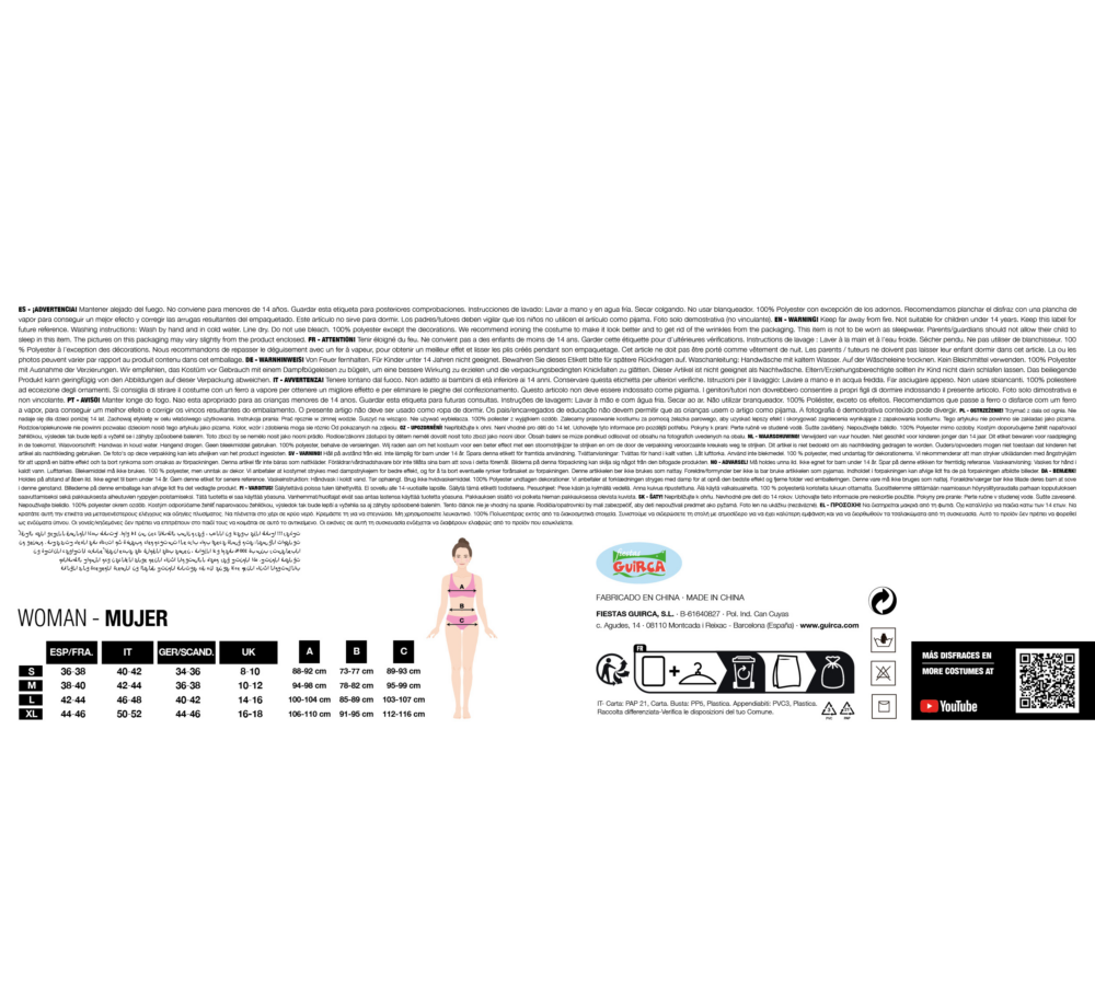 Vestito da donna orsetto panda - immagine 4