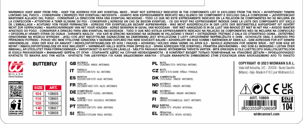 Costume da farfalla - immagine 4