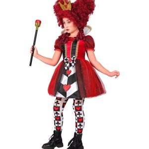 Costume da regina di cuori bambina