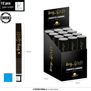 Sparacoriandoli azzurro it’s a boy or a girl da 40 cm