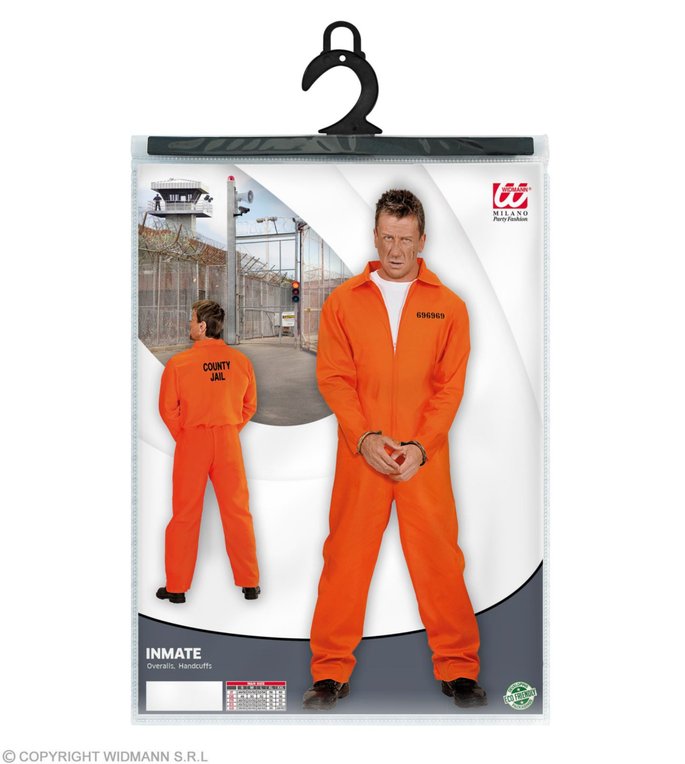 Costume da detenuto arancio - immagine 4