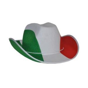 Cappello cowboy tricolore Italia