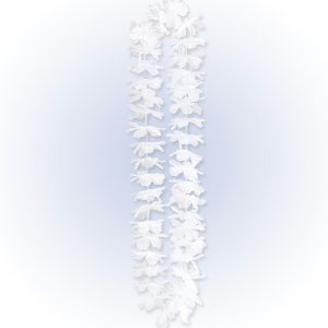 Collana hawaiana bianca