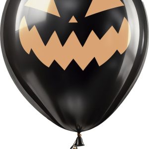 10 palloncini zucca nera da 30 cm