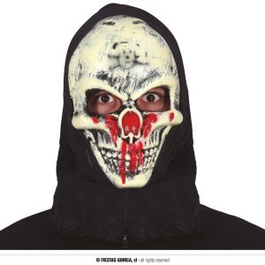 Maschera teschio con cappuccio