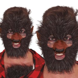 Set faccia pelosa uomo lupo