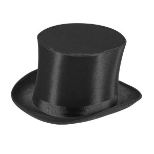 Cilindro autentico in raso nero