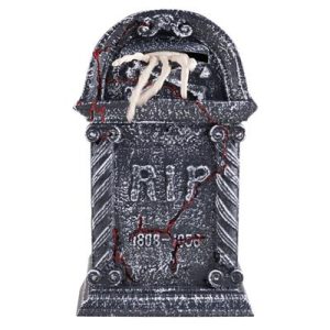 Lapide animata di Halloween con mano scheletrica 45 cm