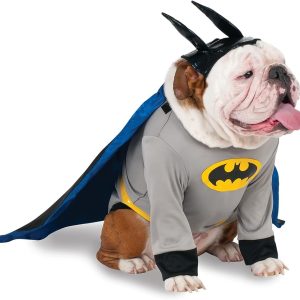 Costume Batman Camicia Con Cape Rubie s DC Comics Pet Costume