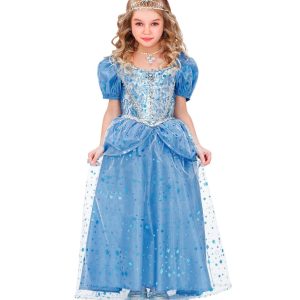 Vestito da principessa fatina azzurra