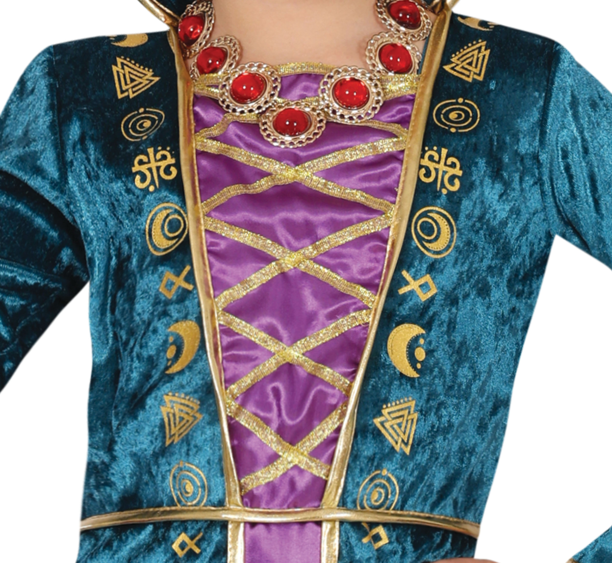 Costume da sorella strega viola e turchese - immagine 5