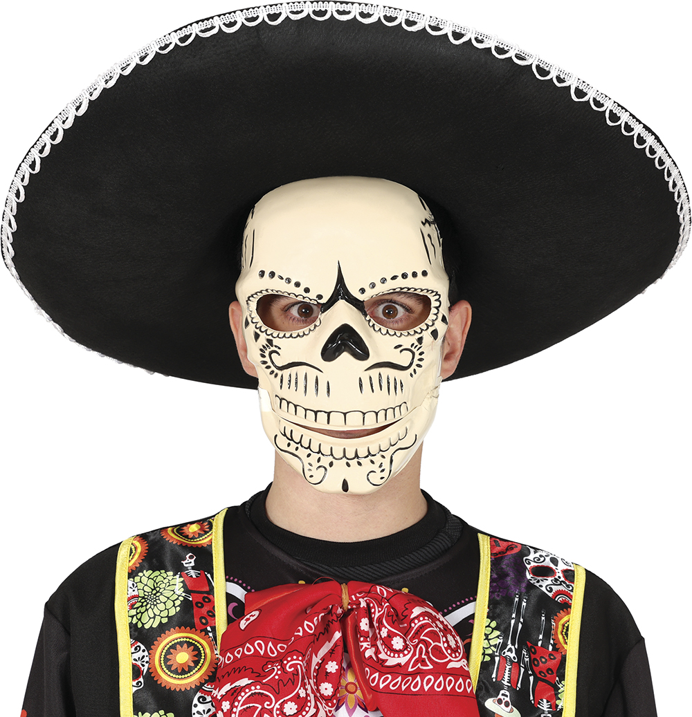 Maschera scheletro Messico - immagine 3