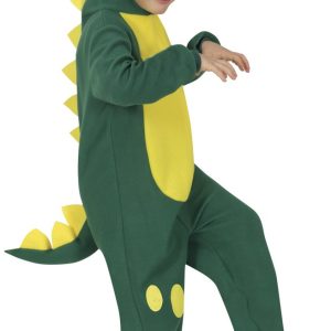 Costume da dinosauro T-Rex verde bambino