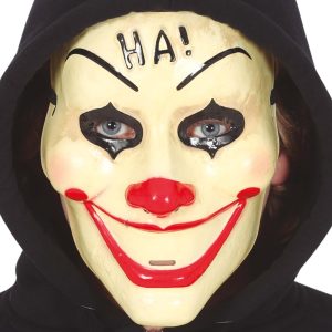 Maschera clown ha! pvc