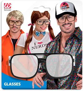 Occhiali hip hop anni ’90 con lenti trasparenti