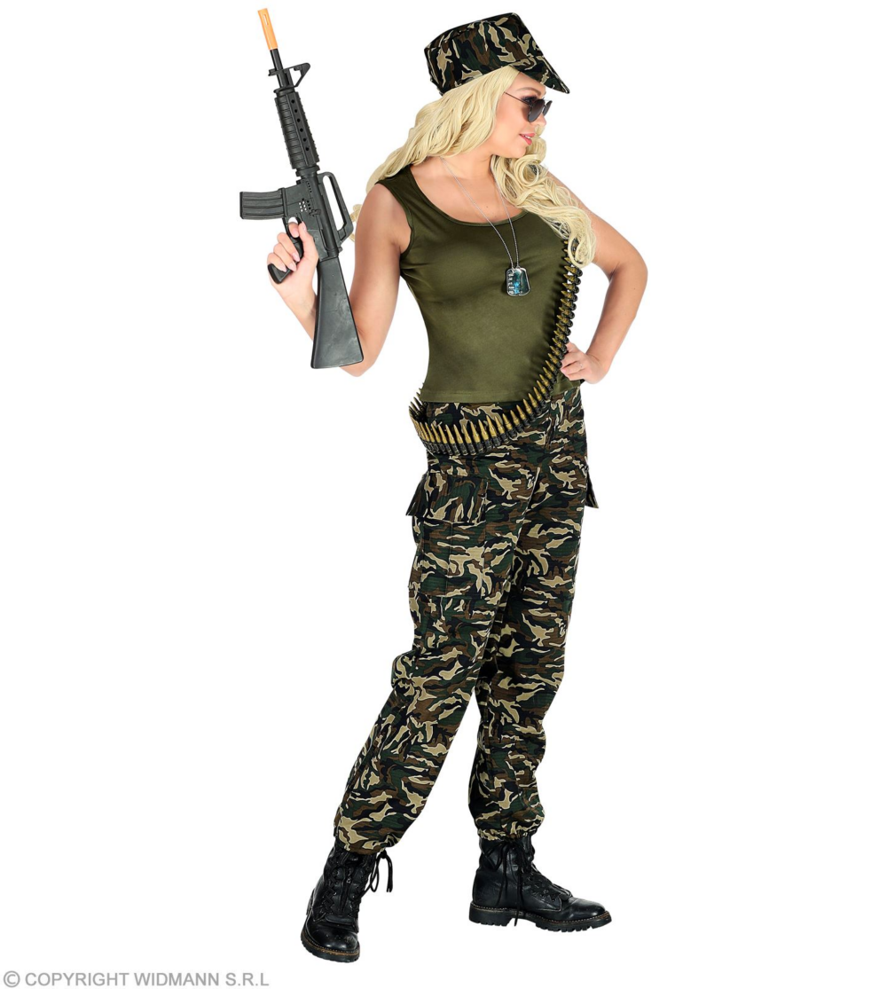 Vestito da donna soldato - immagine 3