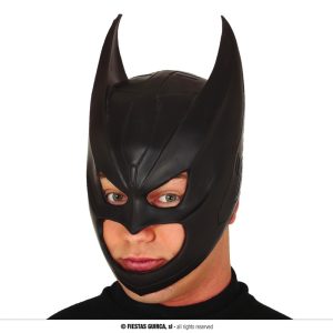 Cappuccio supereroe nero in foam