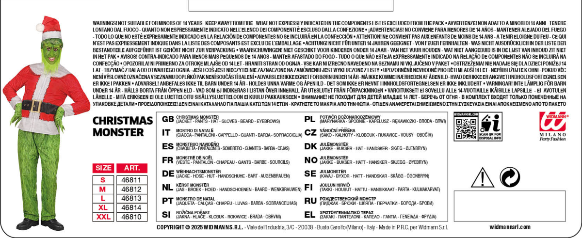 Costume da mostro natalizio - immagine 4