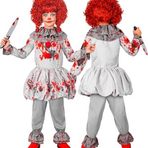 Costume da clown horror vintage bambino