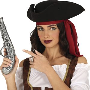 Pistola finta argento 30 cm