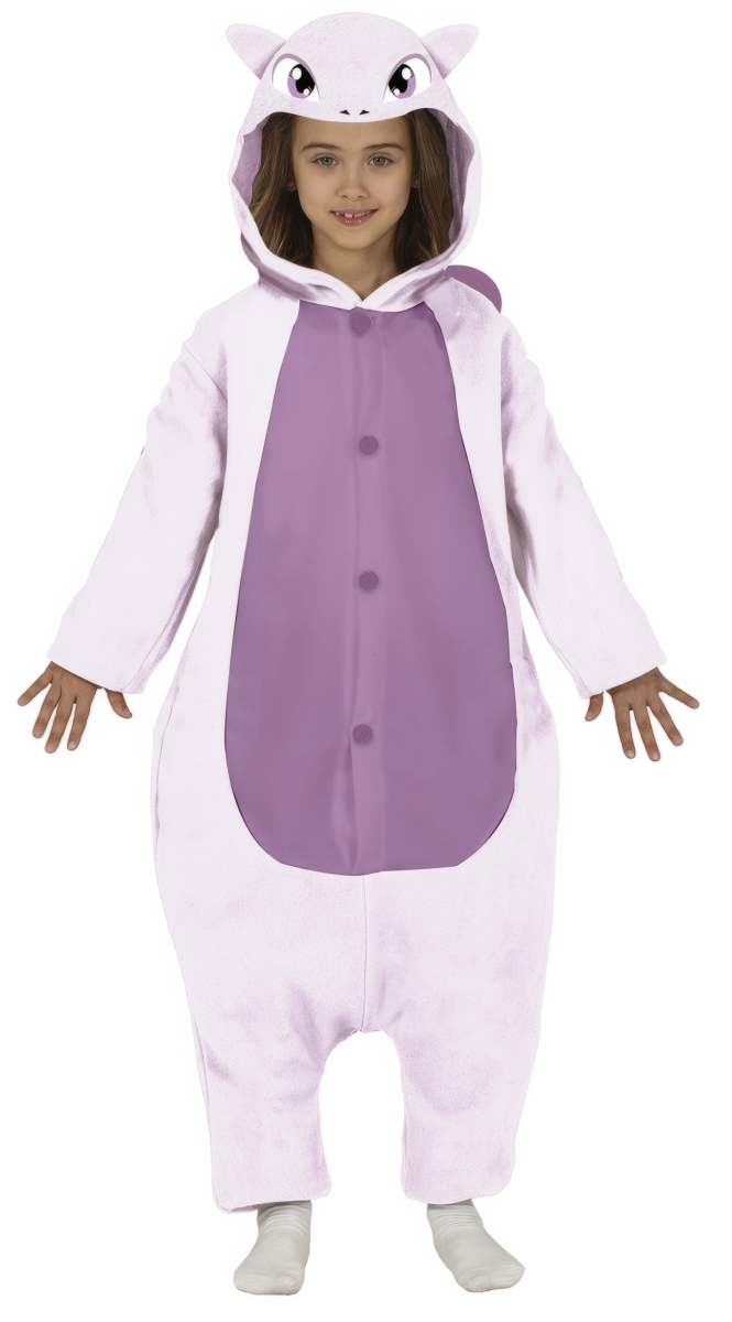 Costume da Gatto Viola Bambina - immagine 2
