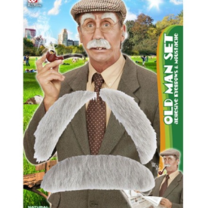 Set vecchio sopracciglia e baffi