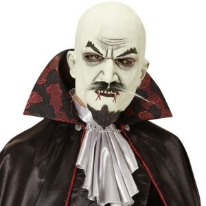 Maschera vampiro con baffi e pizzetto