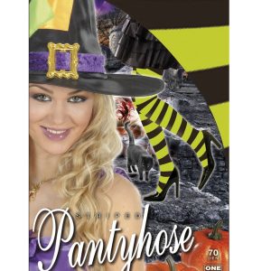 Collant rigati verde/nero 70 den