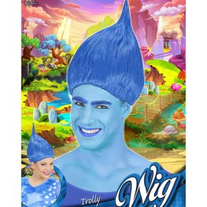Parrucca trolly blu