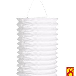 Lampione rullo di carta decorativo bianco