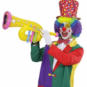 Tuba tromba clown gonfiabile con fischio