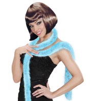 Marabou decorativo grigio azzurrato