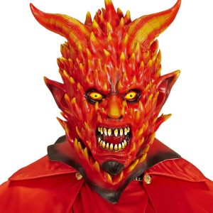 Maschera diavolo in fiamme