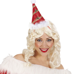 Mini cappello babbo natale con finitura