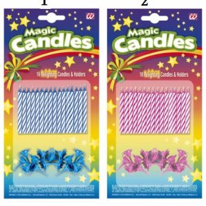 Candeline magiche che si riaccendono pre