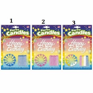 Candeline torta happy birthday con suppo