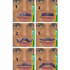 Baffi grigi adesivi – ass.