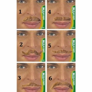 Baffo biondo adesivo